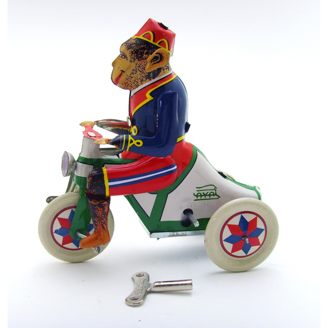 Monkey Riding Tricycle